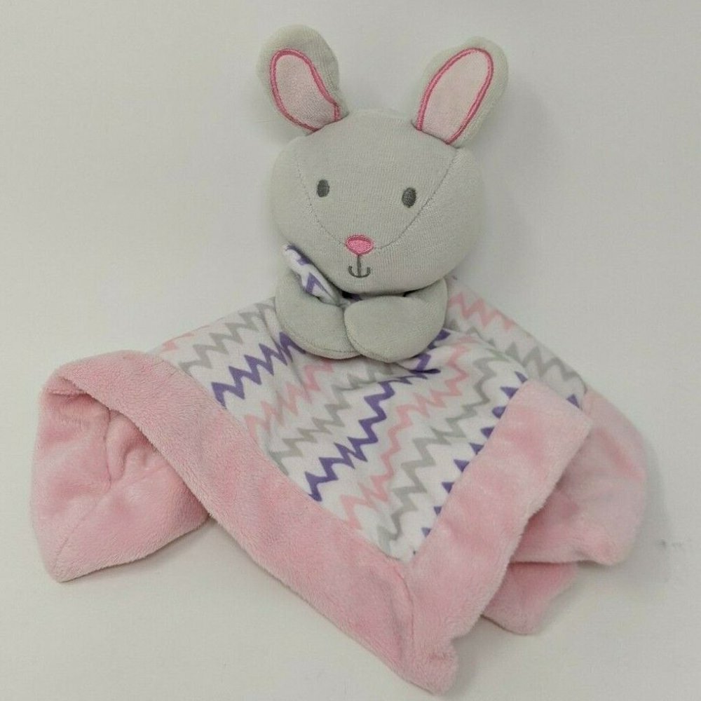 FALLS Creek Baby Lovey Bunny Rabbit Rattle Security Blanket